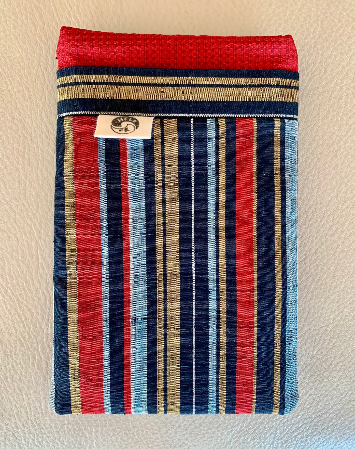 The Portable Pocket - Japanese striped fabric