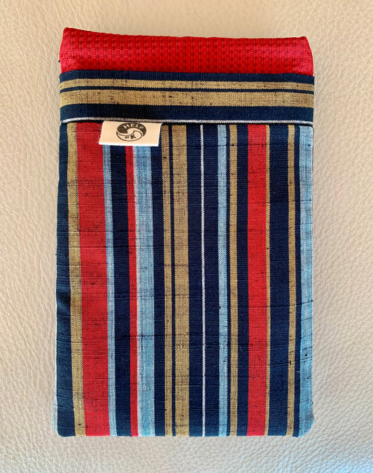 The Portable Pocket - Japanese striped fabric